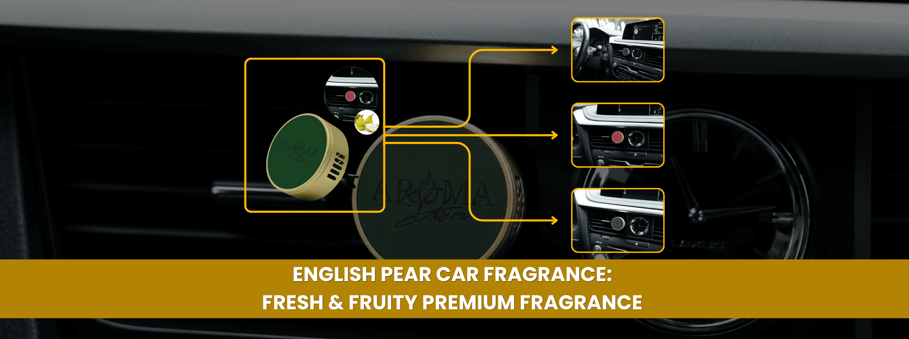English Pear Car Fragrance for a Fresh Luxury Car Scent