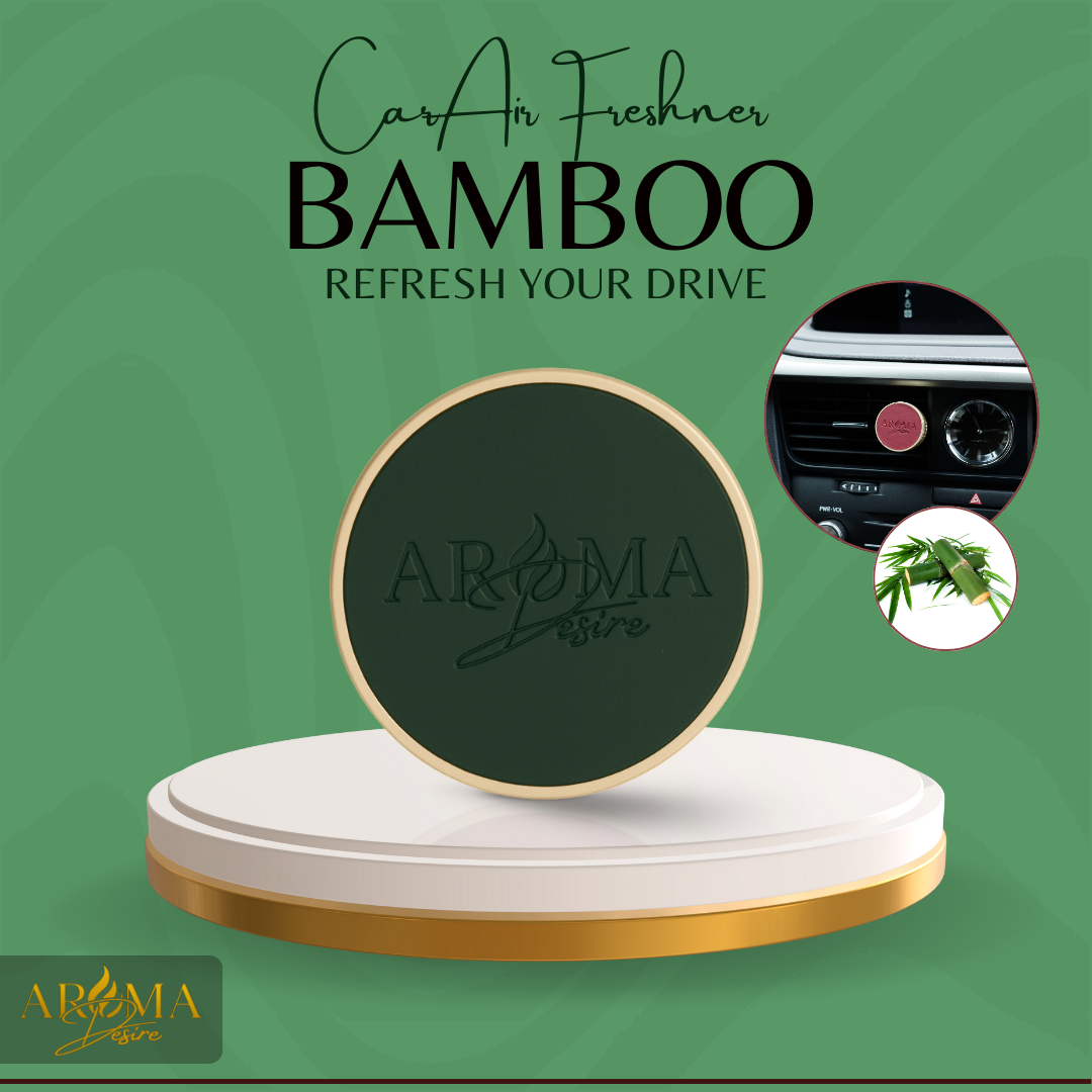 Luxury Bamboo Car Air Freshener – Vent Clip