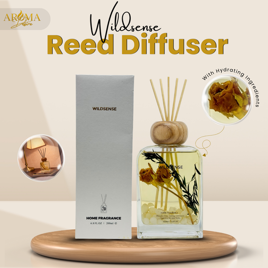 Rose & Amber Reed Diffuser 200ml | Luxury Home Fragrance UK